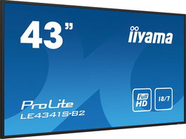 iiyama - Écran professionnel 43 pouces Full HD (1920x1080) IPS - Panneau à 1% Haze - Haut-parleurs 2x 10W - Ports HDMI, VGA, USB et LAN/RS232C - Compatible VESA 400x400