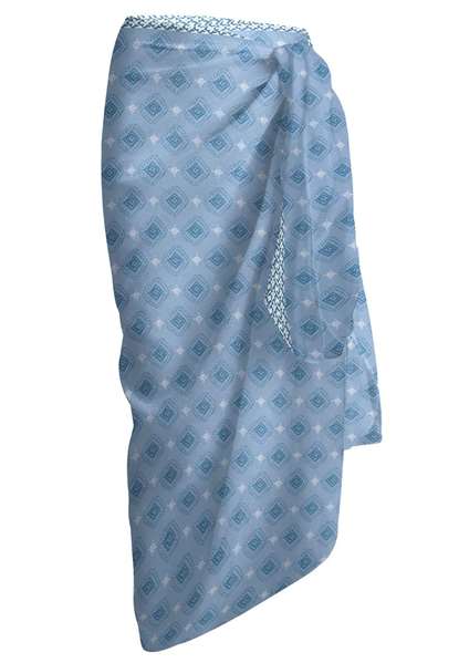 Secaneta - Paréo Voile 100% Coton Imprimé Réf. Remann 100x180 cm - Motifs Surtis Multicolore