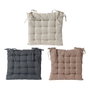 Coussin pour chaise couleurs assorties 40 x 40 x 6 cm - Design envoyé aléatoirement