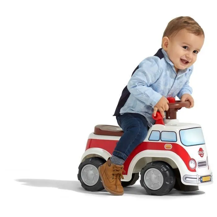 Falk Porteur Vintage avec Siège Rabattable et Volant Directionnel avec Klaxon pour Bébé