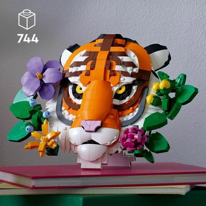 LEGO Art 31217 Le Tigre et ses Fleurs - Set Adulte