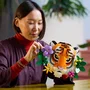 LEGO 31217 Art Collection Faune - Le Tigre, Set de Construction Adulte pour Décoration Murale avec Fleurs, 744 Pièces