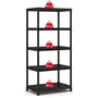 Keter Plus X/5 - Étagère de rangement XL, 5 tablettes, 80 kg par tablette, Noir, 90 x 60 x 187 cm