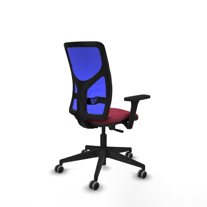 PIQUERAS Y CRESPO Chaise Motilla Synchro Bordeaux et Bleu