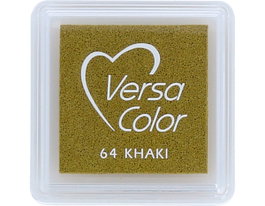 Tsukineko VERSACOLOR Almohadilla de tinta Khaki 33x33mm