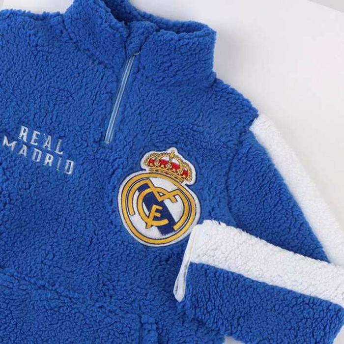Sweat-shirt à capuche fille Real Madrid C.F. Bleu 4 Ans