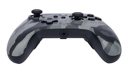 PowerA Manette avec câble Enhanced 1525943-01 Arctic Camo Gris pour Xbox Series X|S, Xbox One et Windows 10/11 - Licence officielle, boutons programmables