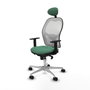 Piqueras y Crespo Chaise de Bureau Jorquera avec Appui-tête Vert émeraude