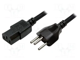 LOGILINK Câble d'alimentation H05VV-F 3x0,75mm² IEC C13 femelle vers SEV-1011 (J)