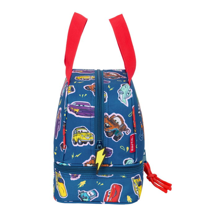 Sac à goûter Cars Racing Blue marine 20 x 20 x 15 cm