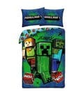 Halantex Parure de lit Minecraft Ver. 10, 140 x 200 cm / 70 x 90 cm