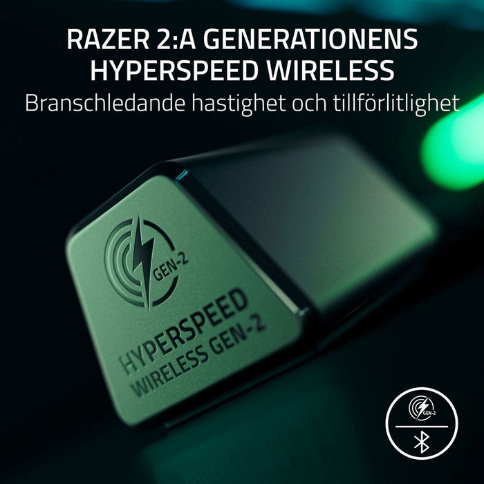 Razer BlackShark V3 Pro Casque Gaming avec et sans fil, THX Spatial Audio, suppression de bruit hybride, Bluetooth, pour PS5, PC, Mac, Noir