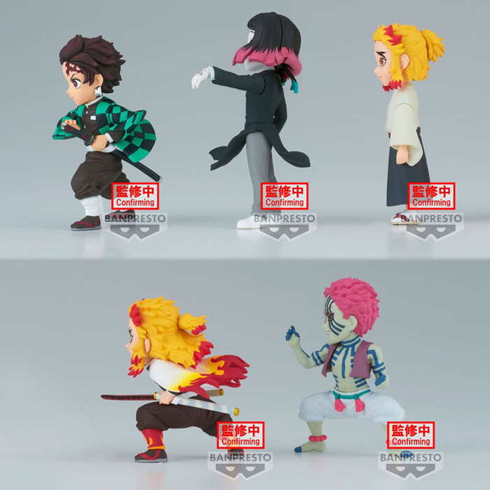 Banpresto Kimetsu No Yaiba World Collectable Figure 7 cm Assortiment Personnages Tanjiro Enmu Senjuro Kyojuro Akaza