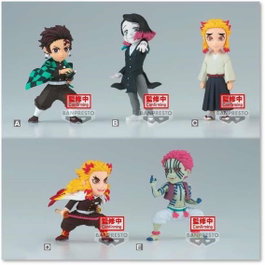 Banpresto Kimetsu No Yaiba World Collectable Figure 7 cm Assortiment Personnages Tanjiro Enmu Senjuro Kyojuro Akaza