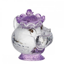 Enesco Figurine Acrylique Madame Samovar La Belle et la Bête Facette Brillante