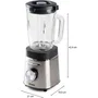 Domo Blender DO740BL Haute Vitesse 1400W 1,75L Gris