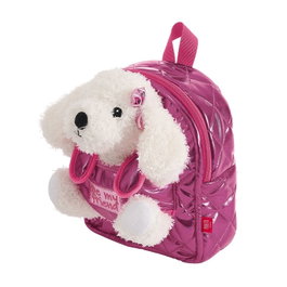 PERLETTI Sac à dos avec peluche chien Didi 27cm