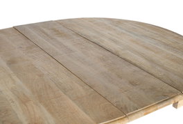 GINER Y COLOMER Table de salle à manger extensible en bois de manguier