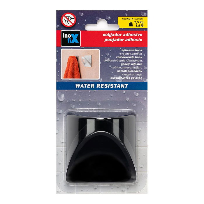 Inofix Affichette de poignée de porte 2190-3 Noir mat