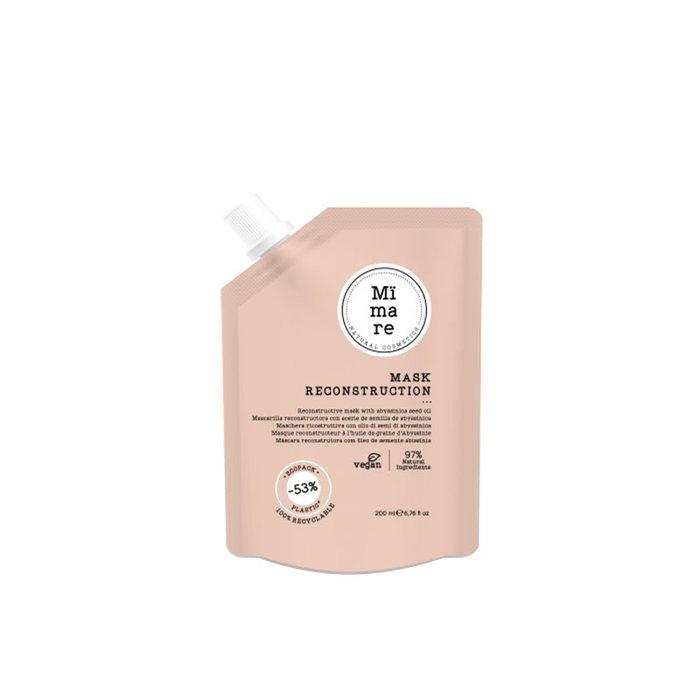 Mimare - Masque de reconstruction capillaire 200 mL pour cheveux épais, fins et moyens avec huile d'Abyssinica - Hydratant, redonne force et brillance Mimare - Masque de reconstruction capillaire 200 mL pour cheveux épais, fins et moyens avec huile d'Abyssinica - Hydratant, redonne force et brillance