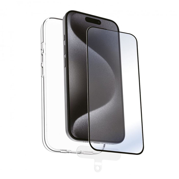 Muvit Recycletek Coque et Protection Écran pour Apple iPhone 16 - Kit Écologique avec Nettoyant Bio Muvit Recycletek Coque et Protection Écran pour Apple iPhone 16 - Kit Écologique avec Nettoyant Bio