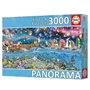 Educa Puzzle 3000 Pièces Panoramique Vida 20265 - Puzzle Adulte +14 Ans