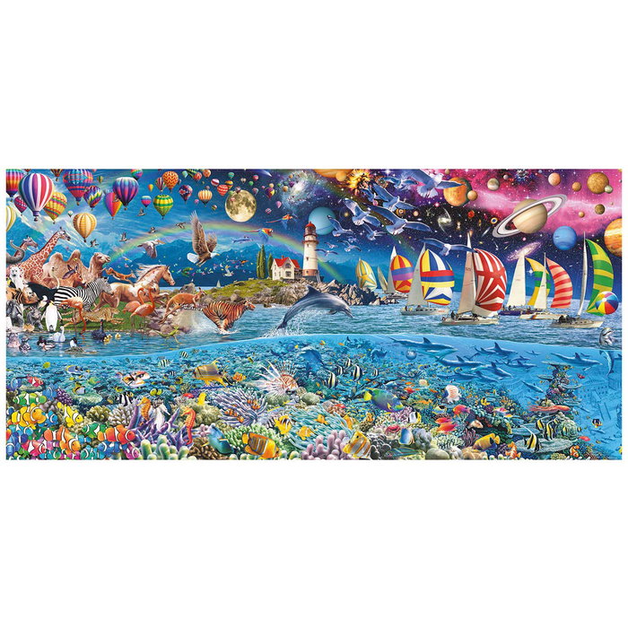 Educa Puzzle 3000 Pièces Panoramique Vida 20265 - Puzzle Adulte +14 Ans