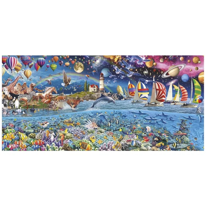 Educa Puzzle 3000 pièces Vie Panorama - Puzzle panoramique adulte 144 x 68 cm