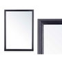 GIFTDECOR Miroir mural cadre bois noir 50 x 70 cm