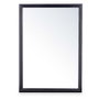 GIFTDECOR Miroir mural cadre bois noir 50 x 70 cm