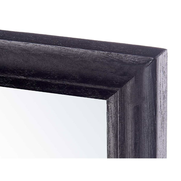GIFTDECOR Miroir mural cadre bois noir 50 x 70 cm
