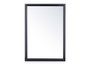 Giftdecor Miroir Mural Cadre Bois 50 x 70 cm Noir