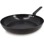 Poêle Menastyl 6020639 en aluminium forgé 30 cm noir pour tous feux dont induction, revêtement antiadhésif