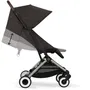 CYBEX Poussette Orfeo - Poussette de voyage ultra compacte, légère (6.3 kg), pliable à une main, pour avion, de la naissance à 4 ans (22 kg), couleur Chocolate Brown