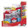 Jazwares Ceinturon Pokémon Clip 'n' Go avec capacité pour 6 Poké Balls, inclut 2 Poké Balls et 1 figurine - Modèles assortis