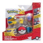 Jazwares Ceinturon Pokémon Clip 'n' Go avec capacité pour 6 Poké Balls, inclut 2 Poké Balls et 1 figurine - Modèles assortis