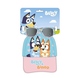 Cerdà - Casquette Set avec Lunettes de Soleil Bluey - Taille 51 cm - Bleu - Pour enfants (3 ans et plus)
