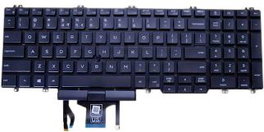 Dell Clavier interne rétroéclairé English-International 102 touches pour Latitude 5500 5501 5510 5511