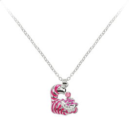 Disney Pendentif Cheshire Alice au Pays des Merveilles - Collier, Argenté