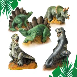 SES Creative - Kit de Moulage et Peinture Dinosaures, Hobby Blue, Moules Réutilisables, Peinture Lavable, Loisir Créatif pour Enfants 5 Ans et Plus