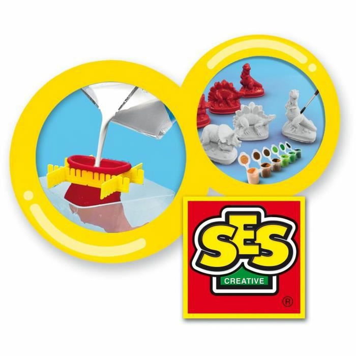 SES Creative Kit de Moulage et Peinture Dinosaures SES Creative Kit de Moulage et Peinture Dinosaures
