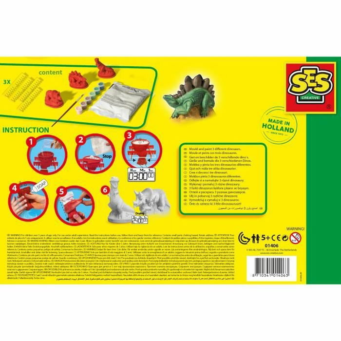 SES Creative Kit de Moulage et Peinture Dinosaures SES Creative Kit de Moulage et Peinture Dinosaures