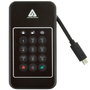 Apricorn Aegis NVX - Disque SSD Externe USB 3.2 Gen 1 Type-C 2 To, Chiffrement AES 256 bits, Clavier à Pins, 1000 Mo/s, Résistant aux Chocs 1500G