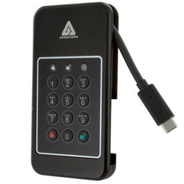 Apricorn Aegis NVX 2 To SSD Externe NVMe USB 3.2 Gen.1 Type-C