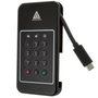 Apricorn Aegis NVX - Disque SSD Externe USB 3.2 Gen 1 Type-C 2 To, Chiffrement AES 256 bits, Clavier à Pins, 1000 Mo/s, Résistant aux Chocs 1500G
