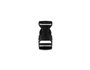 Innspiro Lot de 5 fermoirs doubles en plastique noir 19 mm