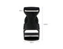 Innspiro Lot de 5 fermoirs doubles en plastique noir 19 mm