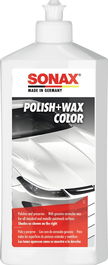 Sonax SX02960000 Polisseur + Cire Blanche 500 mL Voiture Blanche Brillance Rayures