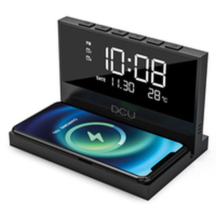 Pendule Réveil DCU 37300830 Noir