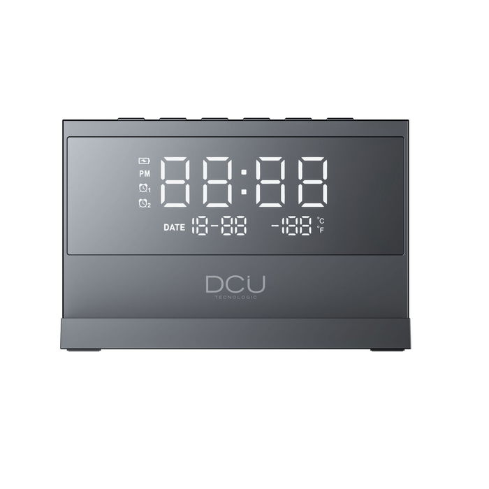 Pendule Réveil DCU 37300830 Noir